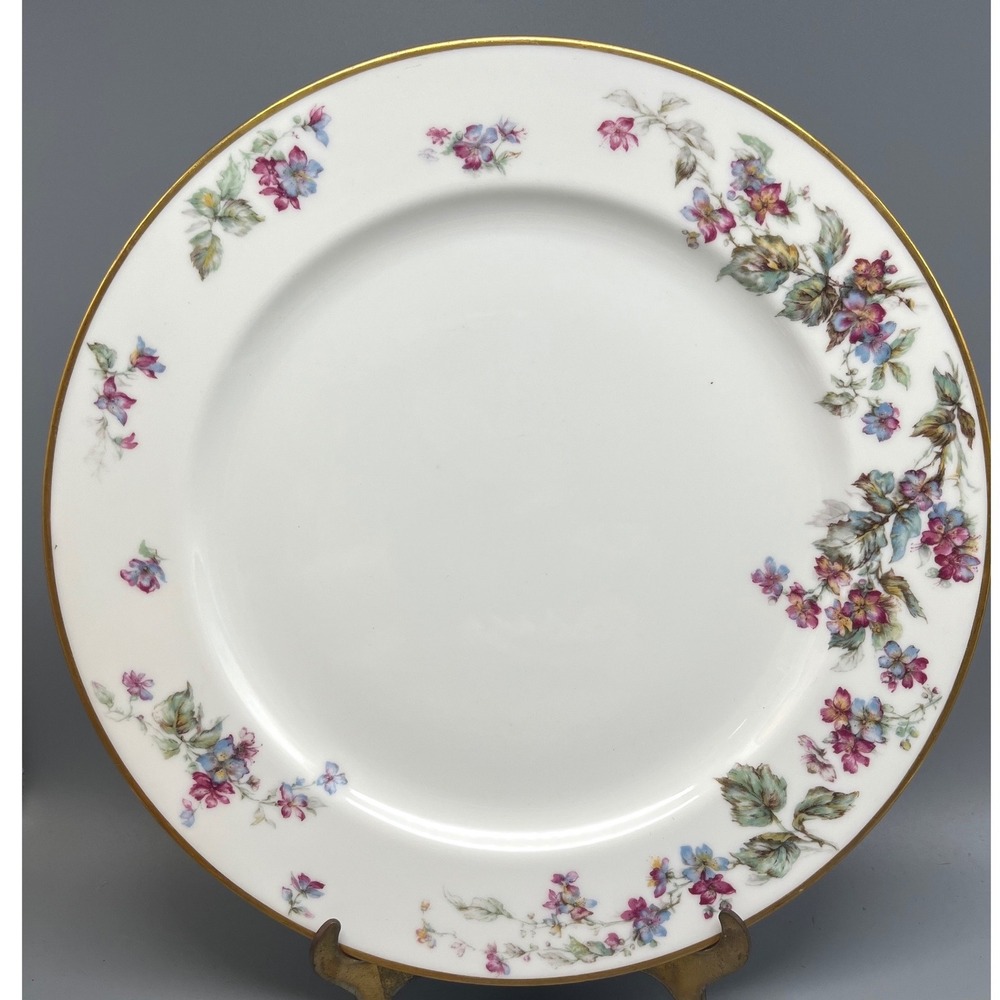 Vtg Limoges Floral Porcelain Dinner Plate Haviland France, Haviland & Co Limoges